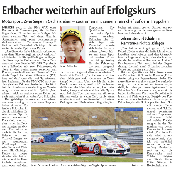 Erlbacher weiterhin auf Erfolgskurs - Kreiszeitung Böblinger Bote