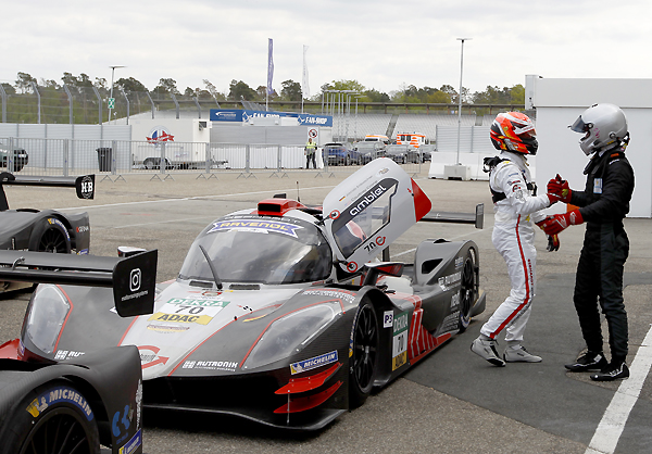 Jacob Erlbacher mit Danny Soufi im parc ferme